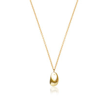 Load image into Gallery viewer, Paradiso Solid Gold Pebble Charm Necklace
