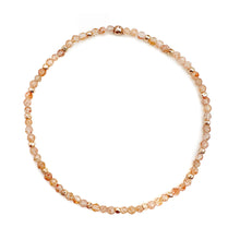 Load image into Gallery viewer, Stretch Bracelet with Sunstone and Metallic Nugget Beads