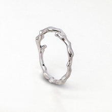 Load image into Gallery viewer, Cherry Twig Engagement and Wedding Ring Set in Platinum with Montana Sapphire and Canadamark Diamonds