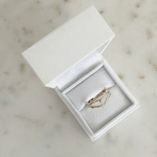 Load image into Gallery viewer, Cherry Twig Engagement and Wedding Ring Set in Platinum with Montana Sapphire and Canadamark Diamonds
