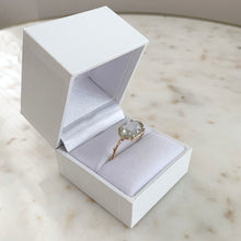 Load image into Gallery viewer, Twig Statement Ring with Unique Rose Cut Green Amethyst