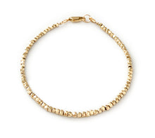 Load image into Gallery viewer, Nugget Bead Bracelet in 9 carat gold - full bracelet
