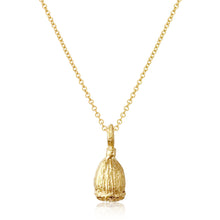 Load image into Gallery viewer, Poppy Seed Pod Pendant Necklace - Medium