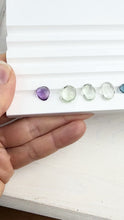 Load and play video in Gallery viewer, Rose Cut Slider Necklace with Amethyst in Yellow Gold