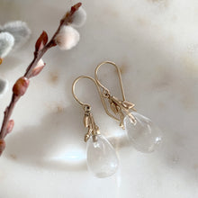 Load image into Gallery viewer, Willow Twig Drop Earrings in Solid Gold
