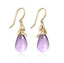 Load image into Gallery viewer, Willow Twig Drop Earrings in Solid Gold