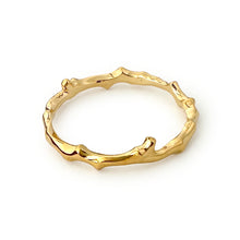 Load image into Gallery viewer, Twig Band Stacking Ring or Wedding Ring in solid gold