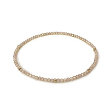 Load image into Gallery viewer, Gemstone Beaded Bracelet with Scattered Solid Gold Nugget Beads
