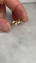 Load and play video in Gallery viewer, Cypress Twig Eternity Ring in 9 carat gold with emeralds, rubies or sapphires