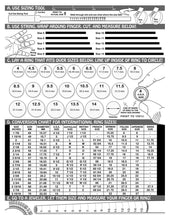 Load image into Gallery viewer, Ring Size Measuring Aid in Sterling Silver