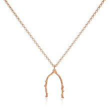 Load image into Gallery viewer, Barberry Wishbone Pendant Long Necklace