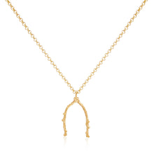 Load image into Gallery viewer, Barberry Wishbone Pendant Long Necklace