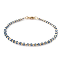 Load image into Gallery viewer, Blue Sapphire Beaded Bracelet