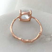 Load image into Gallery viewer, Twig Statement Ring with Square Cushion Cut Citrine or Amethyst