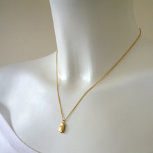 Load image into Gallery viewer, Paradiso Solid Gold Pebble Charm Necklace