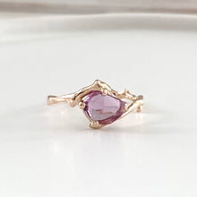Load image into Gallery viewer, Twig Ring with Rose Cut Ceylon Sapphire