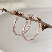 Load image into Gallery viewer, Twig Hoop Earrings