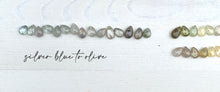Load image into Gallery viewer, Sapphire Smooth Briolette Drop Necklace with Silver Chain