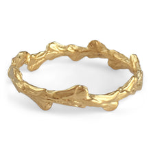 Load image into Gallery viewer, Cypress Leaf Band Ring in Sterling Silver or 9 Carat Gold