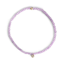 Load image into Gallery viewer, Gemstone Beaded Bracelet with Gold and Diamond Charm