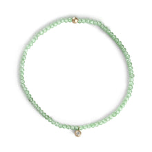 Load image into Gallery viewer, Gemstone Beaded Bracelet with Gold and Diamond Charm