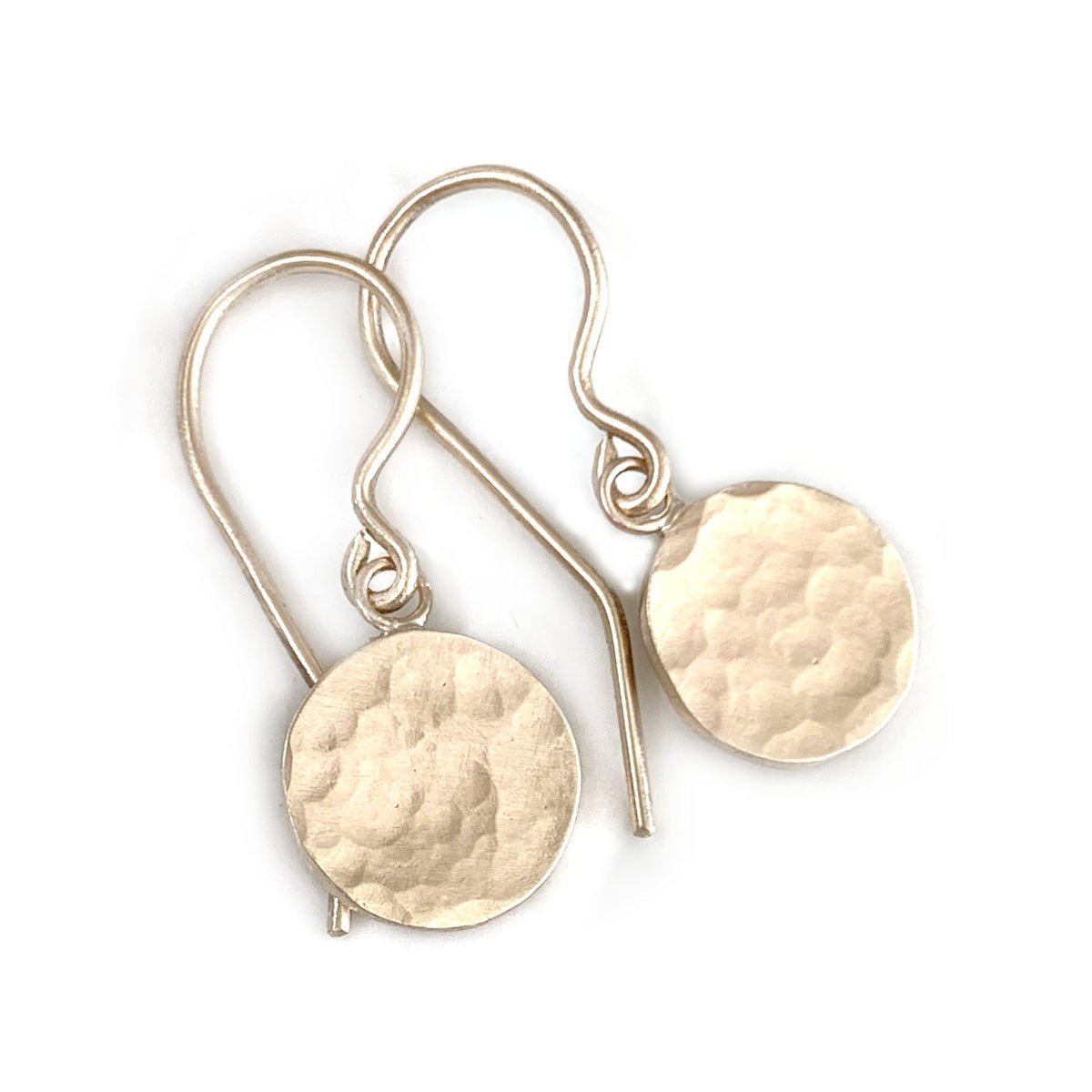 Large gold disc on sale earrings