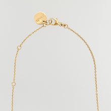 Load image into Gallery viewer, Willow Twig Necklace with Circle Charm with wood texture and bud drop