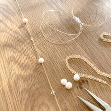 Load image into Gallery viewer, Freshwater Pearl and Citrine Sautoir Necklace