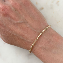 Load image into Gallery viewer, Nugget Bead Bracelet in 9 carat gold - full bracelet