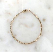 Load image into Gallery viewer, Nugget Bead Bracelet in 9 carat gold - full bracelet