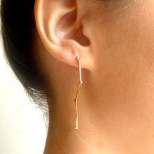 Load image into Gallery viewer, Twig Long Stud Earrings