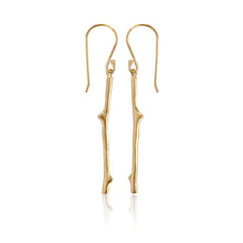 Load image into Gallery viewer, Oak Twig Drop Earrings