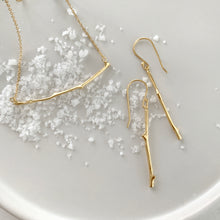Load image into Gallery viewer, Oak Twig Drop Earrings