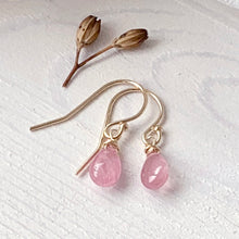 Load image into Gallery viewer, Sapphire Smooth Briolette Drop Earrings