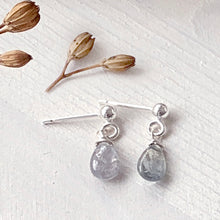 Load image into Gallery viewer, Sapphire Smooth Briolette Stud Earrings