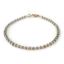 Load image into Gallery viewer, Green Songea Sapphire Beaded Bracelet