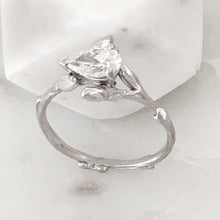 Load image into Gallery viewer, Willow Twig Engagement Ring in 18 carat Gold with Pear Cut Lab Grown Diamond
