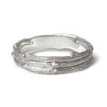 Load image into Gallery viewer, Willow Twig Triple Branch Ring in Sterling Silver