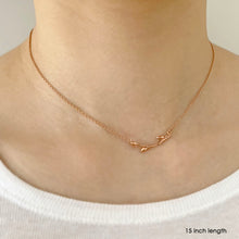 Load image into Gallery viewer, Willow Twig Necklace available in Fair Trade gold