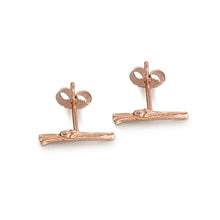 Load image into Gallery viewer, Willow Twig Bar Stud Earrings