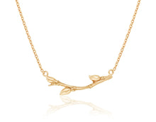 Load image into Gallery viewer, Willow Twig Necklace available in Fair Trade gold