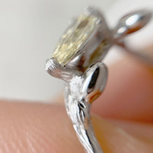 Load image into Gallery viewer, Twig Ring with Yellow Pear Diamond
