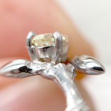 Load image into Gallery viewer, Twig Ring with Yellow Pear Diamond