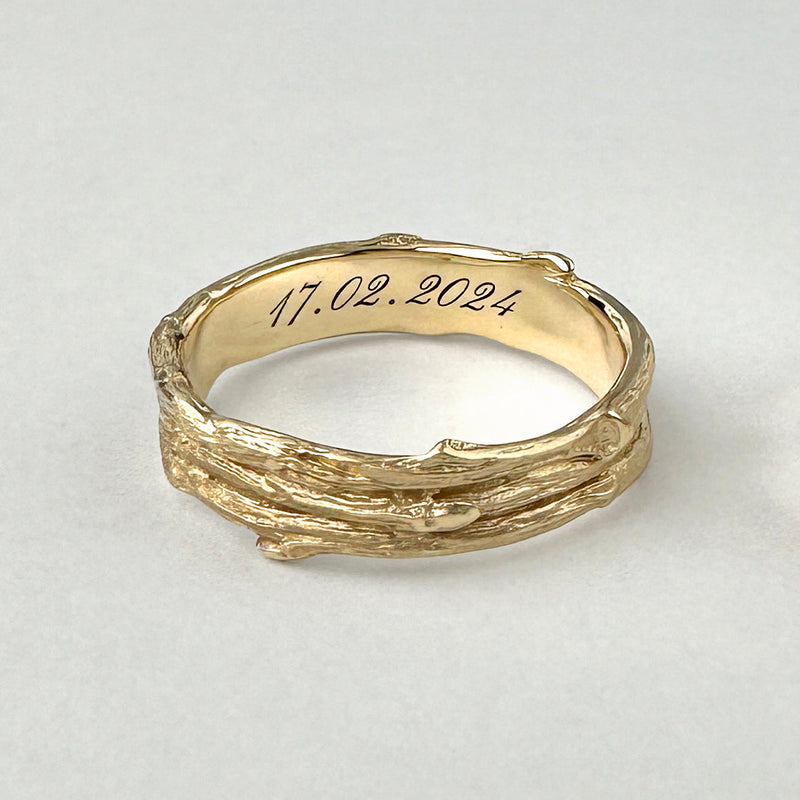 Nature-Inspired Wedding Rings