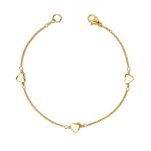 Load image into Gallery viewer, Little Heart Necklace in Silver or Yellow Gold Plated Finish
