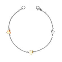 Load image into Gallery viewer, Little Heart Bracelet with Solid Gold Elements
