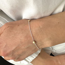 Load image into Gallery viewer, Little Star Bracelet in Silver or Yellow Gold Plated Finish
