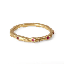 Load image into Gallery viewer, Hebe Twig Eternity Ring with Pink Sapphires
