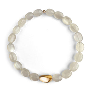 Paradiso Pebble Stretch Bracelet with Carnelian
