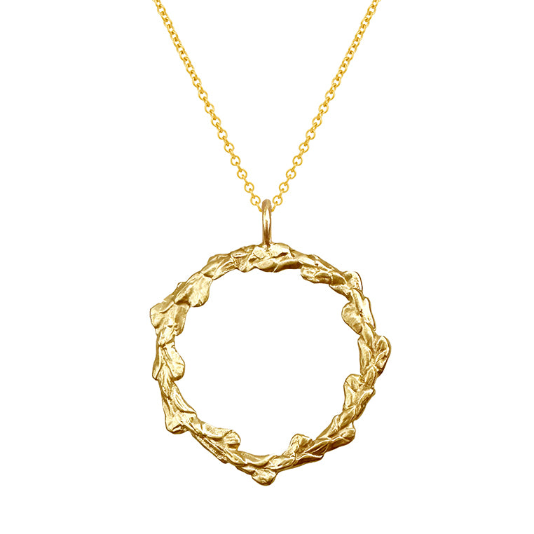 Cypress Leaf Pendant Necklace